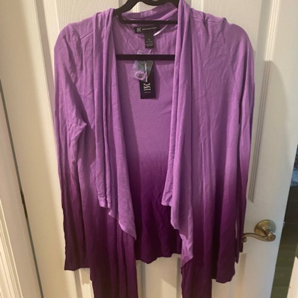INC purple ombre cardigan NWT